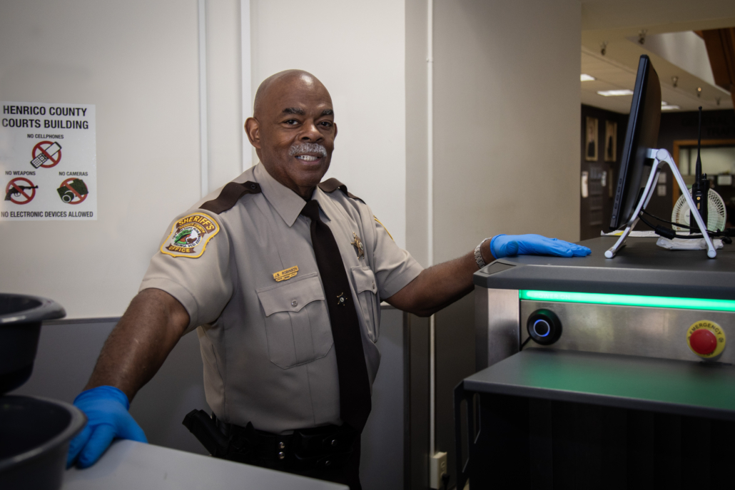 Sheriff's Officer working security in circuit courts